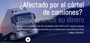 Cartel camiones