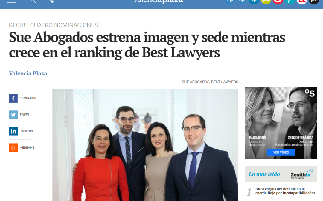 Así han contado los medios nuestro crecimiento en el ranking de Best Lawyers