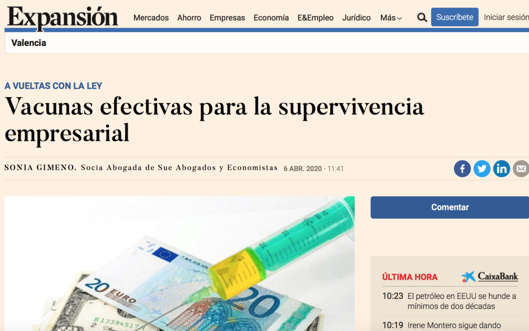 Vacunas efectivas para la supervivencia empresarial