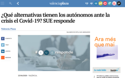 SUE responde en Valencia Plaza: ¿Qué alternativas tienen los autónomos ante la crisis del COVID-19?